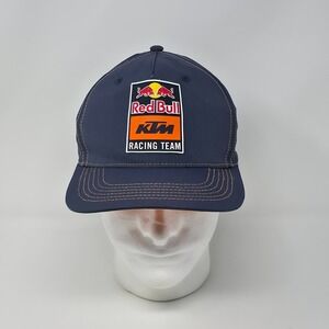 Red Bull KTM Racing Team A Frame Snapback Hat Cap Mesh Back Orange Navy Blue
